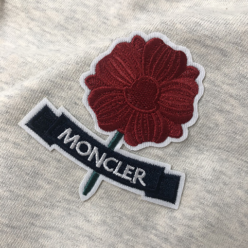 モンクレール クラシックロゴロゴ刺繍花カップルスウェットパンツ