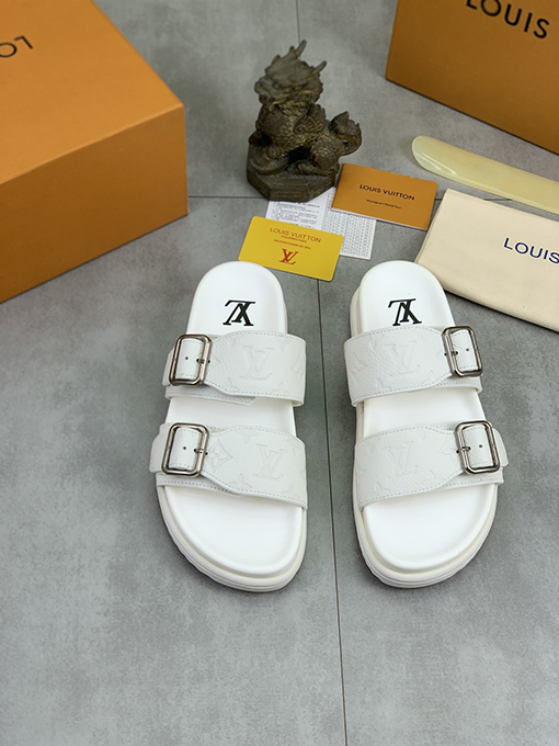 ルイヴィトン LV 新しい水染め牛里シリーズスリッパ