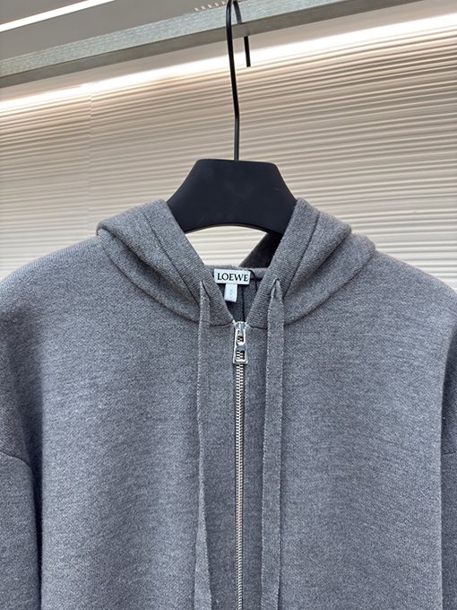 ロエベスーパーコピー 秋冬の新しい Loewe Anagram ジップアップパーカー
