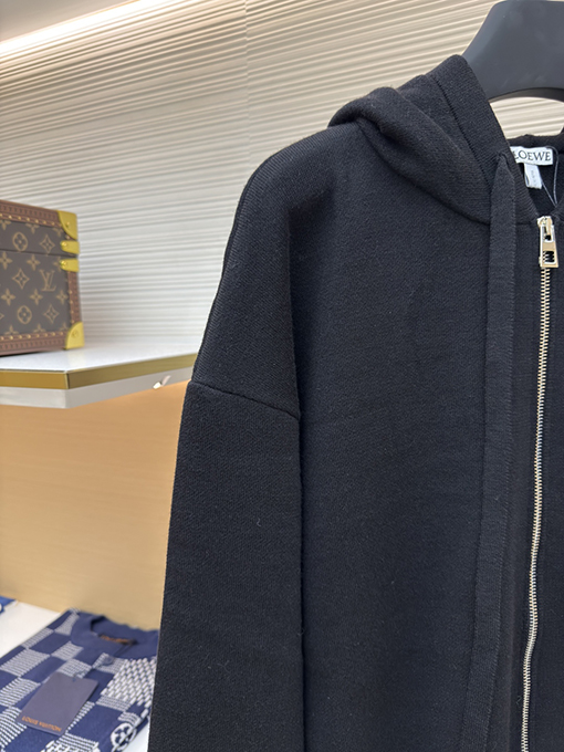 ロエベスーパーコピー 秋冬の新しい Loewe Anagram ジップアップパーカー