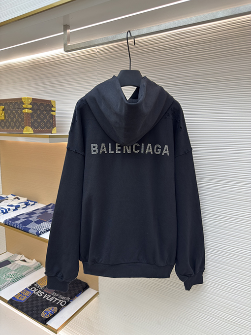 バレンシアガ Balenciaga ホットドリル穴フード付きパーカー
