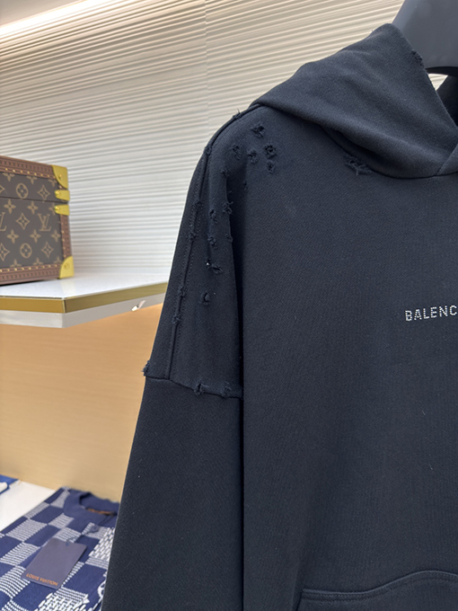 バレンシアガ Balenciaga ホットドリル穴フード付きパーカー