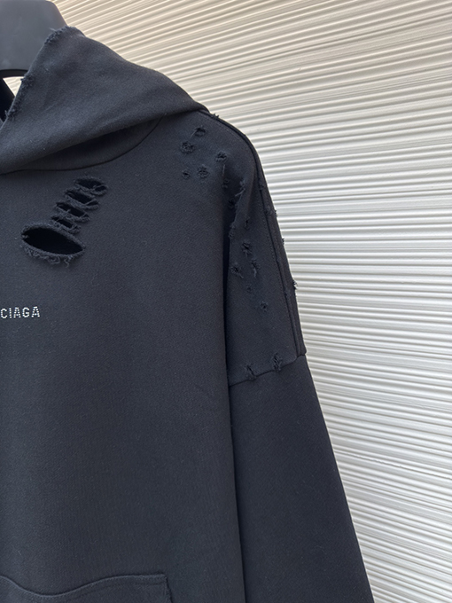 バレンシアガ Balenciaga ホットドリル穴フード付きパーカー