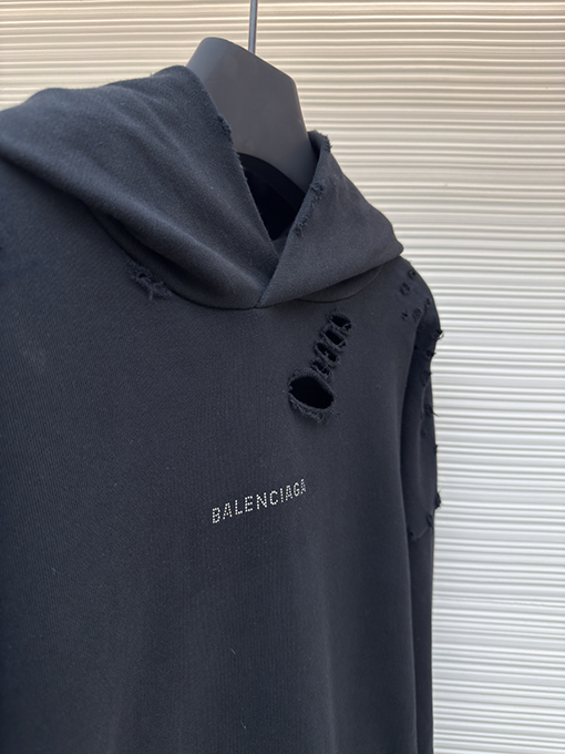 バレンシアガ Balenciaga ホットドリル穴フード付きパーカー