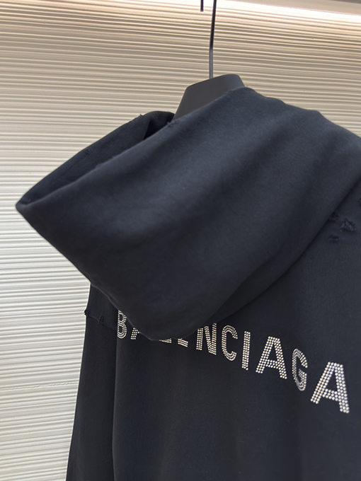 バレンシアガ Balenciaga ホットドリル穴フード付きパーカー