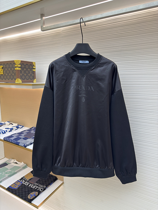 プラダ Prada Milano ステッチクルーネックパーカー