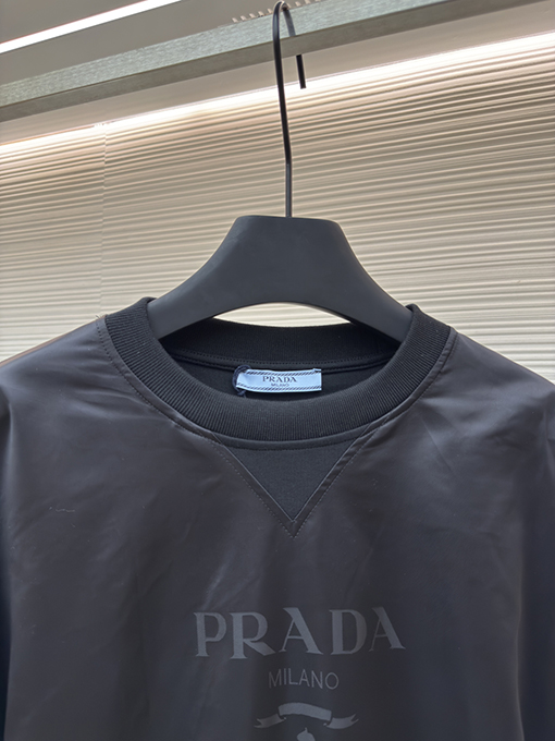 プラダ Prada Milano ステッチクルーネックパーカー