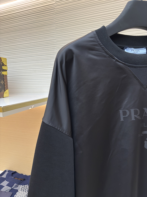 プラダ Prada Milano ステッチクルーネックパーカー