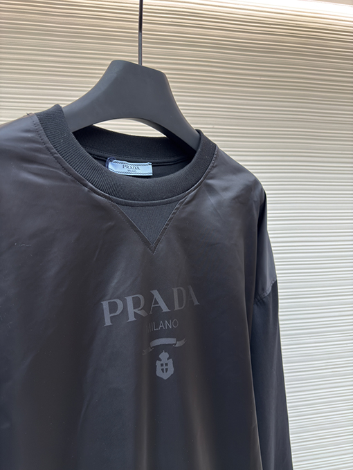 プラダ Prada Milano ステッチクルーネックパーカー