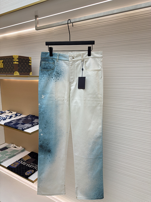 ルイヴィトンスーパーコピー デジタルプリント水墨画パンツ