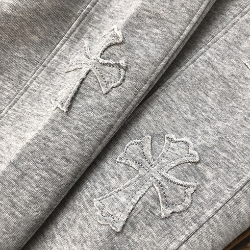 クロムハーツ 繊細な刺繍ステッカーストレートパンツ
