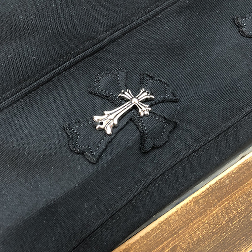 クロムハーツ 繊細な刺繍ステッカーストレートパンツ