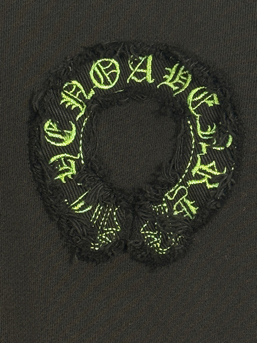 クロムハーツ 新しいトップレベルの重工業布刺繍カップルパーカー