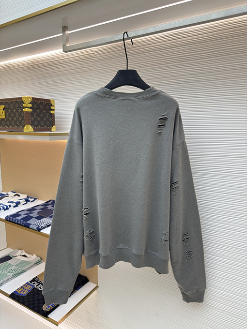 アクネストゥディオズ Acne Studios 胸に穴が開いた古いロゴのスウェットシャツ