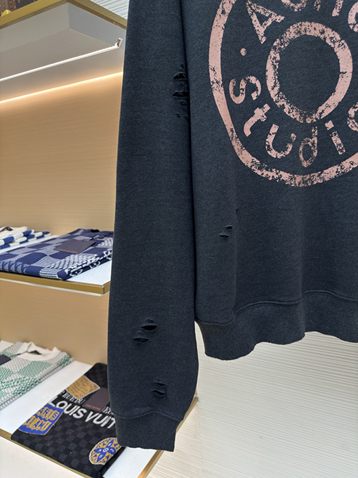 アクネストゥディオズ Acne Studios 胸に穴が開いた古いロゴのスウェットシャツ