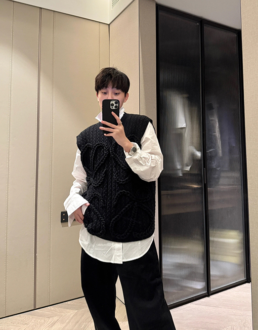 ロエベ Loewe ファッションツイスト編みベスト