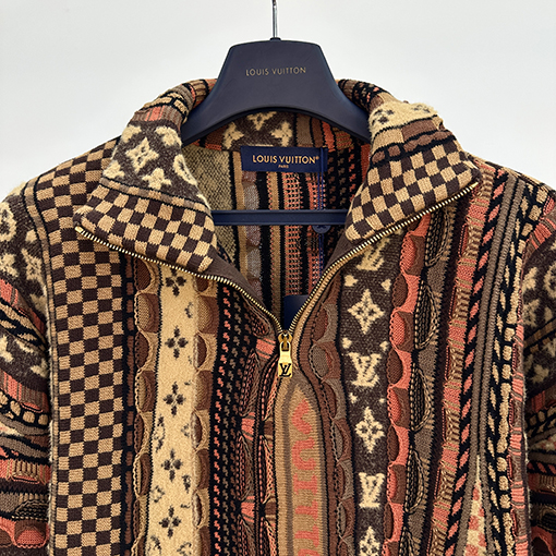 ルイヴィトン Nigo コラボレーションハーフジップジャカードセーター