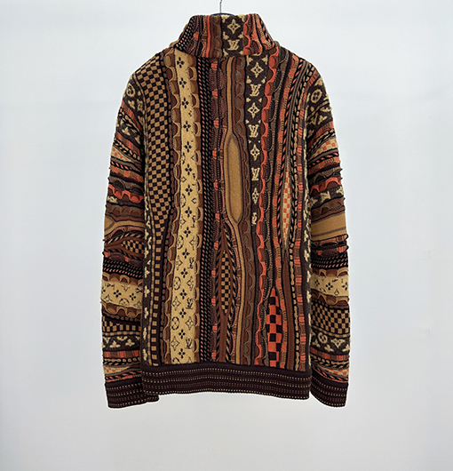 ルイヴィトン Nigo コラボレーションハーフジップジャカードセーター
