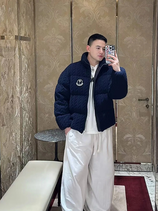 Moncler X Palm Angels コラボニットダウンジャケット