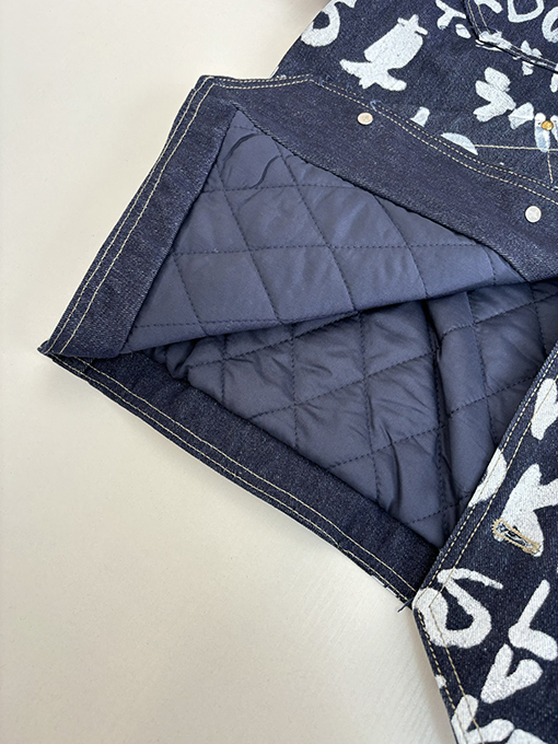 ルイヴィトン Nigo コラボレーションVネックグラフィティデニムジャケット