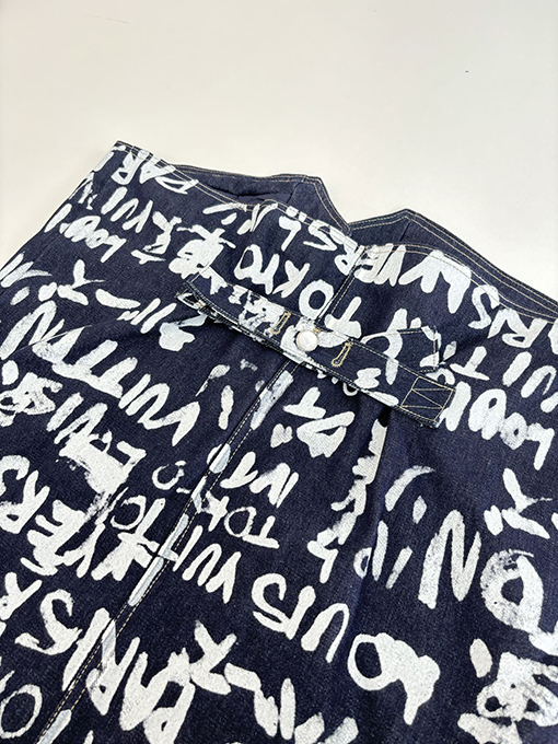 ルイヴィトン Nigo コラボレーションVネックグラフィティデニムジャケット