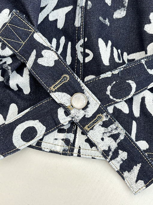ルイヴィトン Nigo コラボレーションVネックグラフィティデニムジャケット
