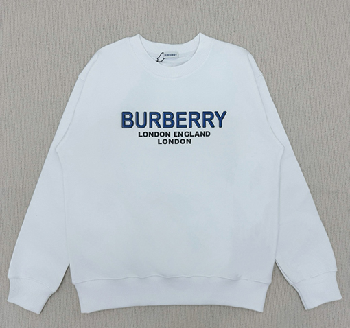 バーバリー クラシックなステッチレタリングクルーネックスパーカー