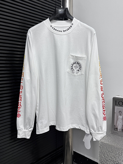 クロムハーツ 限定グラフィティ文字サンスクリットプリント長袖シャツ