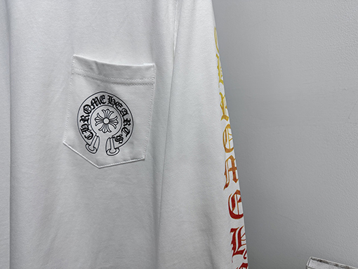 クロムハーツ 限定グラフィティ文字サンスクリットプリント長袖シャツ