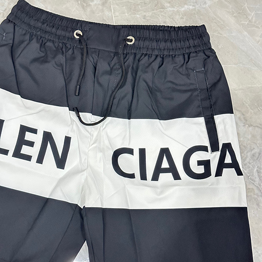 バレンシアガ Balenc1aga パネル付きカジュアルビーチショーツ