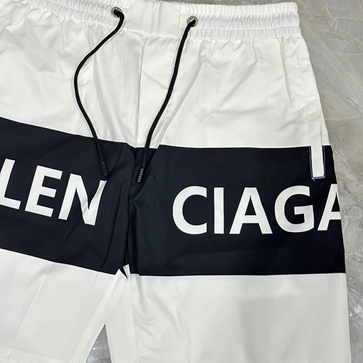 バレンシアガ Balenc1aga パネル付きカジュアルビーチショーツ