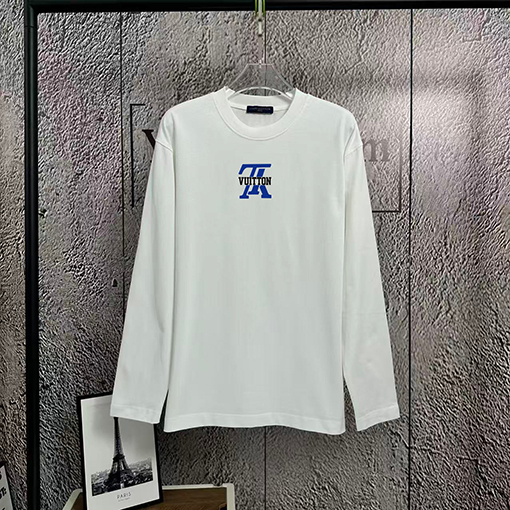 ルイヴィトン ファッションクラシックロゴプリント長袖シャツ