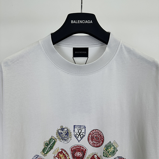 バレンシアガコピー Balenc1aga アートプリントヴィンテージ半袖Tシャツ
