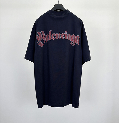 バレンシアガコピー Balenc1aga アートプリントヴィンテージ半袖Tシャツ