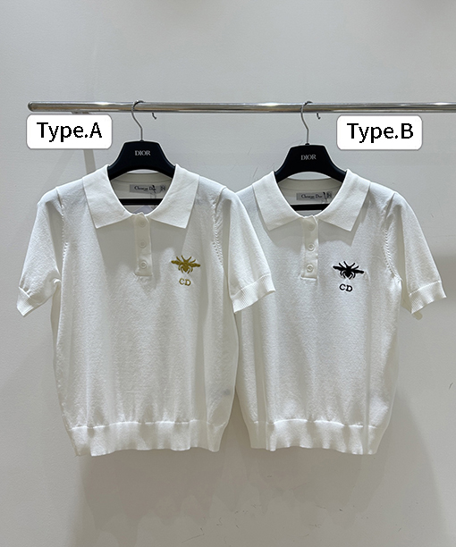 ディオールスーパーコピー リトルビー CD 刺繍プリント半袖Tシャツ