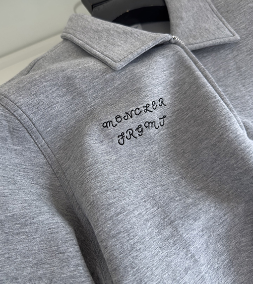 Moncler X Fragment ジョイントコンポジットフリースジッパーラペルスウェットシャツジャケット