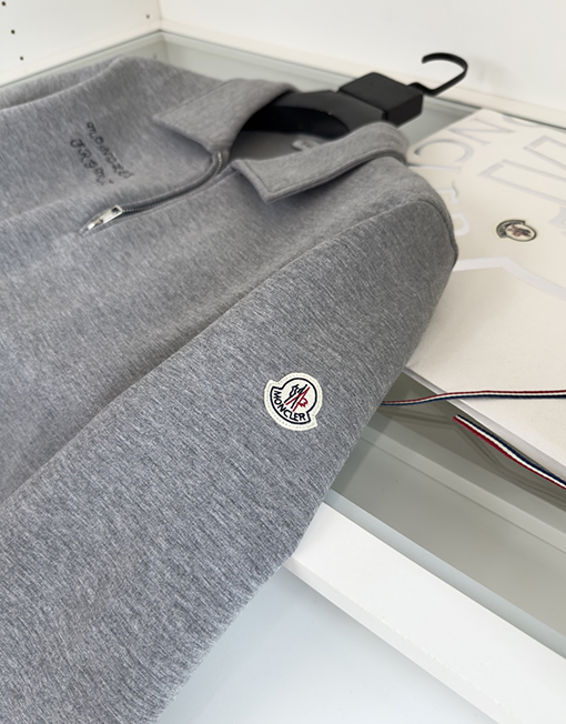 Moncler X Fragment ジョイントコンポジットフリースジッパーラペルスウェットシャツジャケット