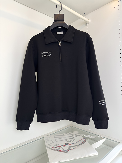 Moncler X Fragment ジョイントコンポジットフリースジッパーラペルスウェットシャツジャケット