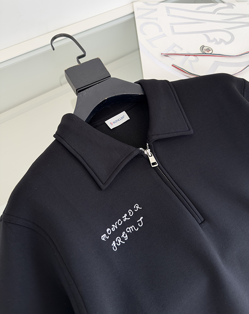 Moncler X Fragment ジョイントコンポジットフリースジッパーラペルスウェットシャツジャケット