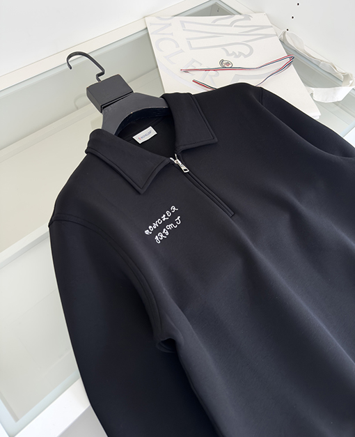 Moncler X Fragment ジョイントコンポジットフリースジッパーラペルスウェットシャツジャケット