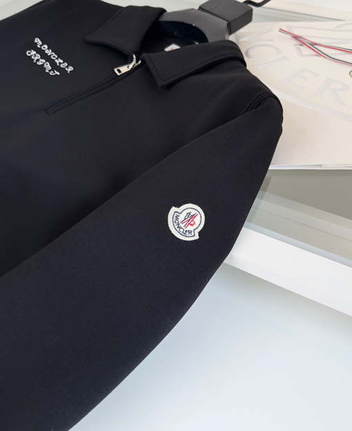 Moncler X Fragment ジョイントコンポジットフリースジッパーラペルスウェットシャツジャケット