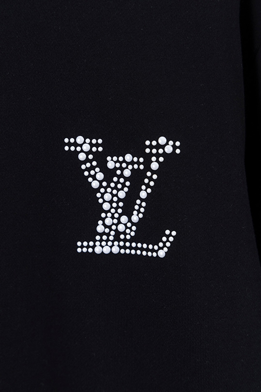 ルイヴィトン LV レタードスパンコールラインストーンロングスリーブ長袖シャツ