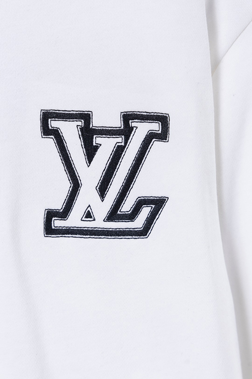 ルイヴィトン LV 大きなバックロゴ刺繍クルーネックスパーカー