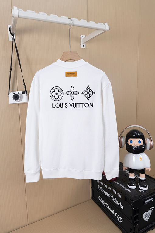ルイヴィトン LV 小花柄刺繍クルーネックスパーカー