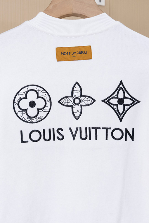 ルイヴィトン LV 小花柄刺繍クルーネックスパーカー