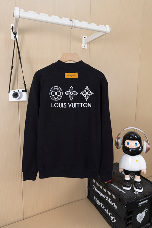 ルイヴィトン LV 小花柄刺繍クルーネックスパーカー