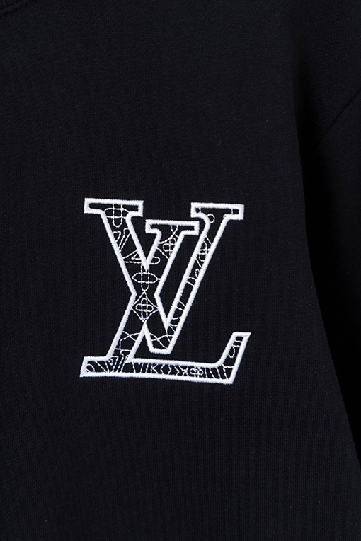 ルイヴィトン LV 小花柄刺繍クルーネックスパーカー