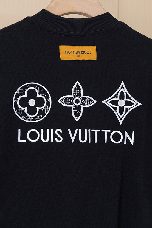 ルイヴィトン LV 小花柄刺繍クルーネックスパーカー