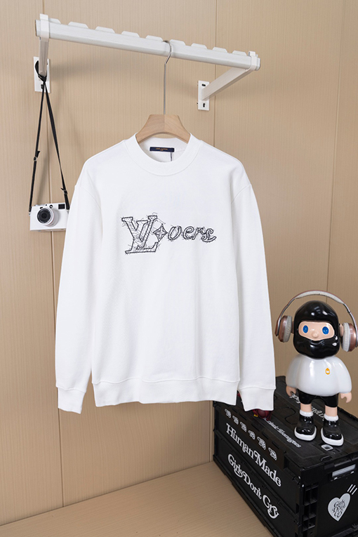 ルイヴィトン LV 逆文字刺繍クルーネックスパーカー