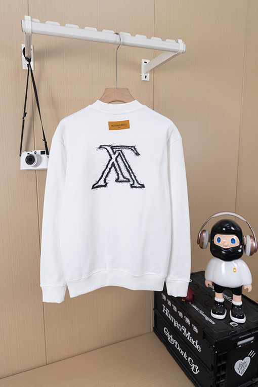 ルイヴィトン LV 逆文字刺繍クルーネックスパーカー